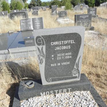 MOSTERT Christoffel Jacobus 1895-1984