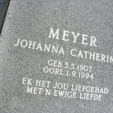 MEYER Johanna Catherina 1907-1994