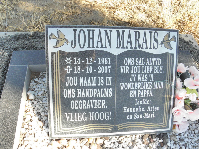 MARAIS Johan 1961-2007