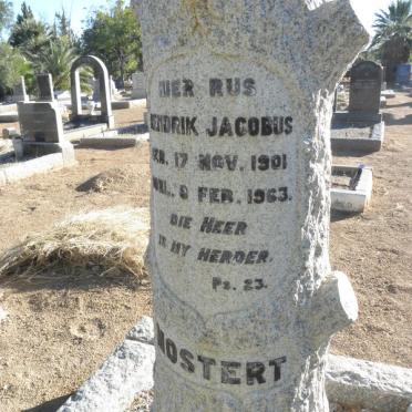 MOSTERT Hendrik Jacobus 1901-1963