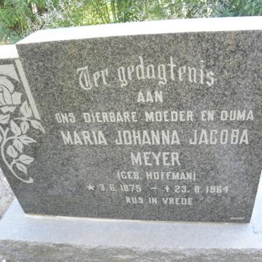 MEYER Maria Johanna Jacoba nee HOFFMAN 1875-1964