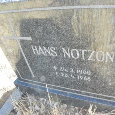 NOTZON Hans 1900-1968