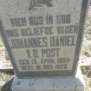POST Johannes Daniel, v.d. 1854-1929
