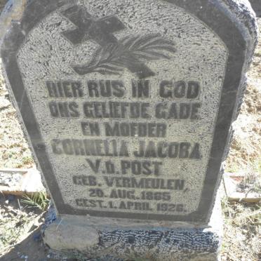 POST Cornelia Jacoba, v.d. nee VERMEULEN 1865-1926
