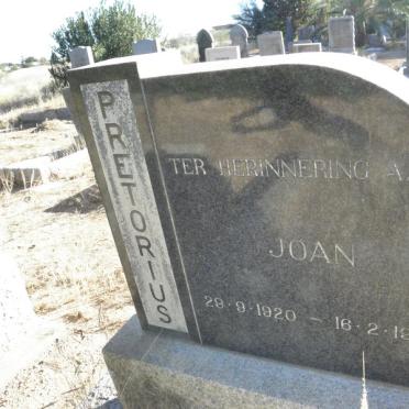 PRETORIUS Joan 1920-1964