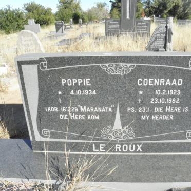 ROUX Coenraad, le 1929-1982 &amp; Poppie 1934-