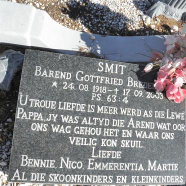 SMIT Barend Gottfried Breden? 1918-2003