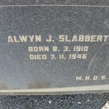 SLABBERT Alwyn J. 1910-1946