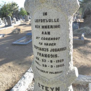STEYN Stephanus Johannes Francois 1929-1962