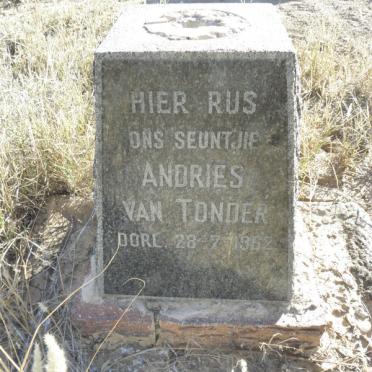 TONDER Andries, van 1962-1962