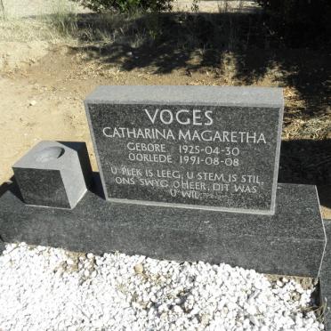 VOGES Catharina Magaretha 1925-1991