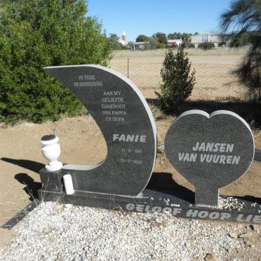 VUUREN Fanie, Jansen van 1940-2000