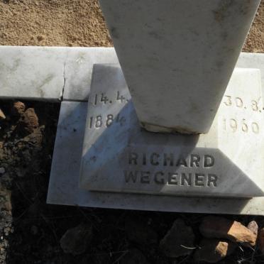 WEGENER Richard 1884-1960