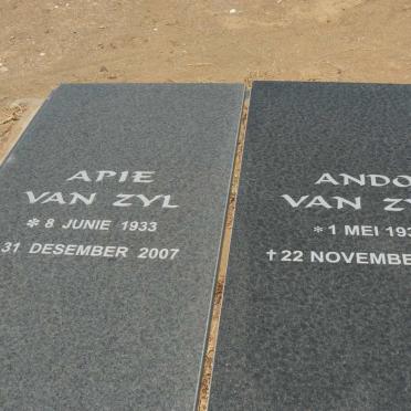 ZYL  Apie, van 1933-2007 :: VAN ZYL Ando 1937-2004