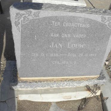 LOUW Jan 1865-1949