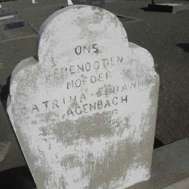 AGENBACH Catrina Johanna 1912-1969