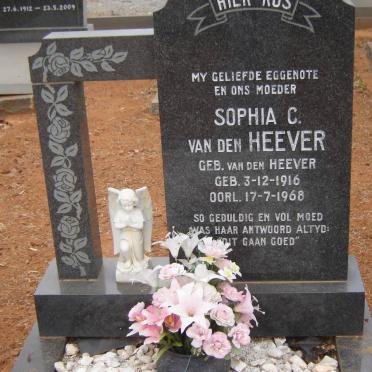 HEEVER Sophia C., van den nee VAN DEN HEEVER 1916-1968