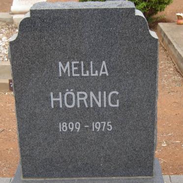 HORNIG Mella 1899-1975