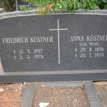 KUSTNER Friedrich 1897-1974 &amp; Anna WAHL 1896-1979