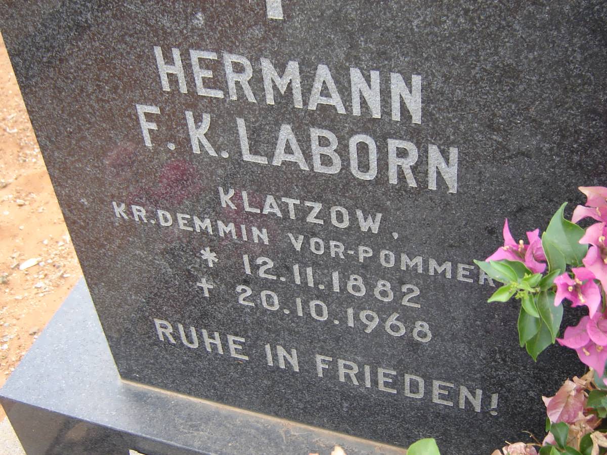 LABORN Hermann F.K. 1882-1968