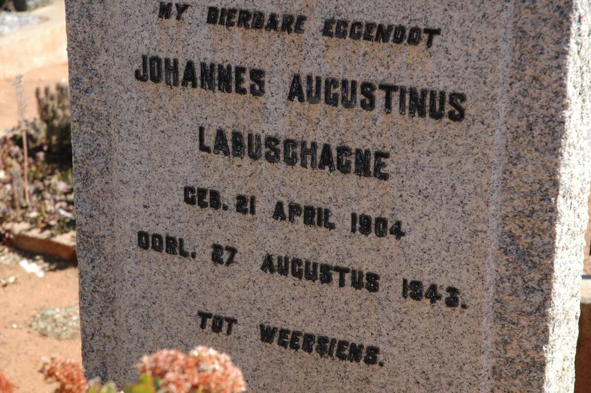 LABUSCHAGNE Johannes Augustinus 1904-1943