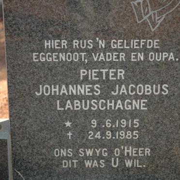 LABUSCHAGNE Pieter Johannes Jacobus 1915-1985