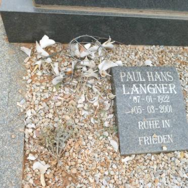 LANGNER Frieda 1887-1964 :: LANGNER Paul Hans 1922-2001