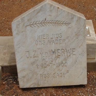 MERWE J.Z., v.d. 1897-1960