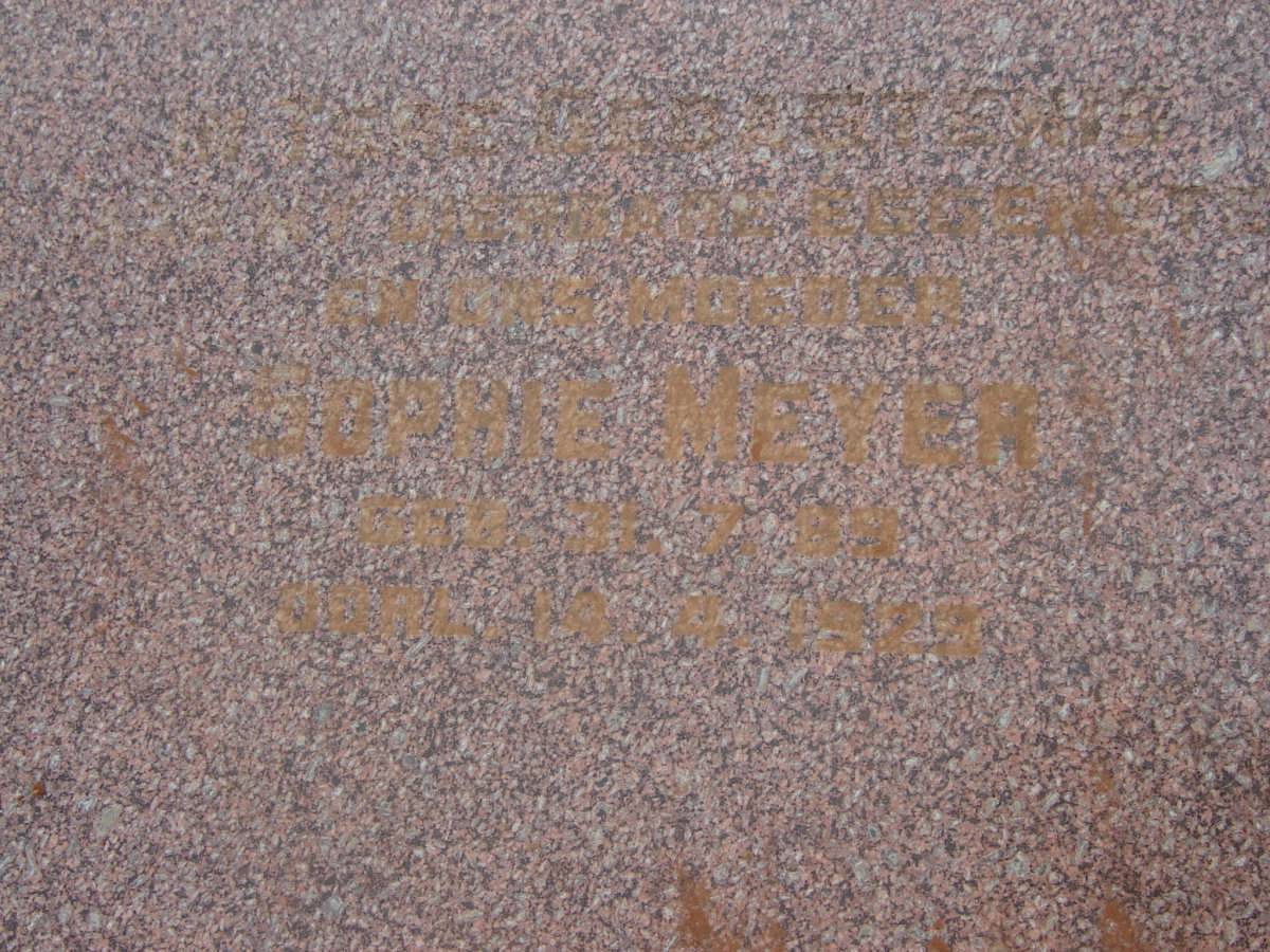 MEYER Sophie 1889-1929