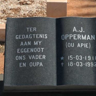 OPPERMAN A.J. 1911-1992