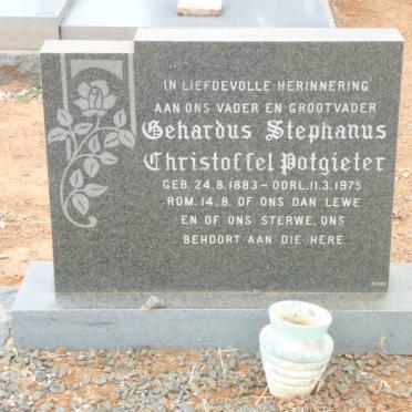POTGIETER Gerhardus Stephanus Christoffel 1883-1975