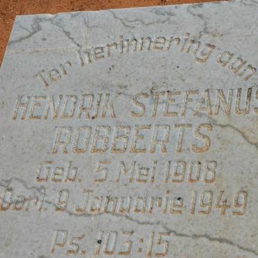 ROBBERTS Hendrik Stefanus 1908-1949