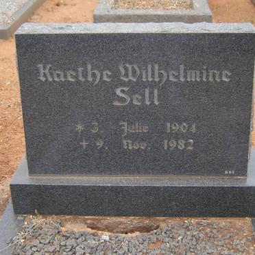SELL Kaethe Wilhelmine 1904-1982