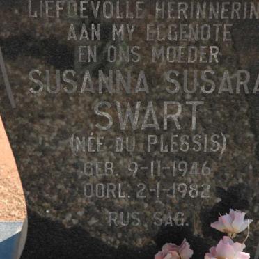 SWART Susanna Susara nee DU PLESSIS 1946-1982