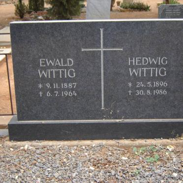 WITTIG Ewald 1887-1964 &amp; Hedwig 1896-1986