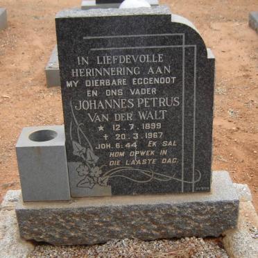 WALT Johannes Petrus, van der 1899-1967