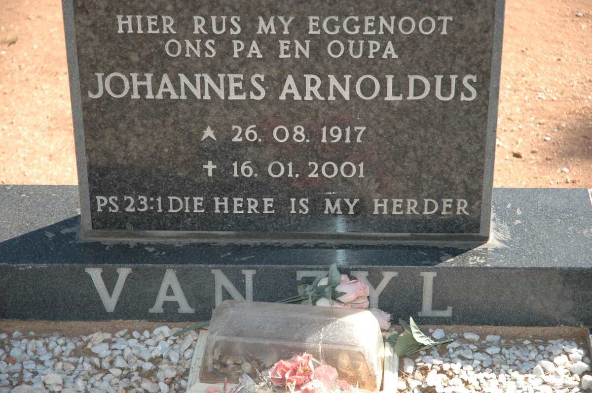 ZYL Johannes Arnoldus, van 1917-2001