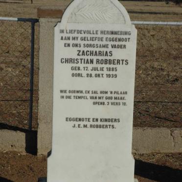 ROBBERTS Zacharias Christian 1885-1939