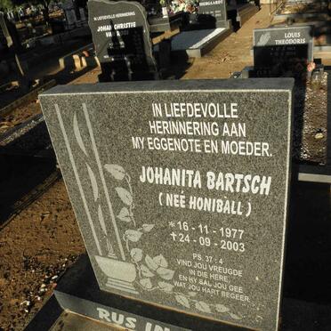 BARTSCH Johanita nee HONIBALL 1977-2003