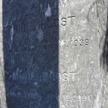 BOOST Franz 1903-1939 &amp; Anni 1905-1991