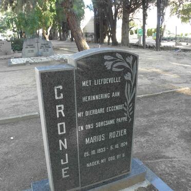 CRONJE Marius Rozier 1933-1974