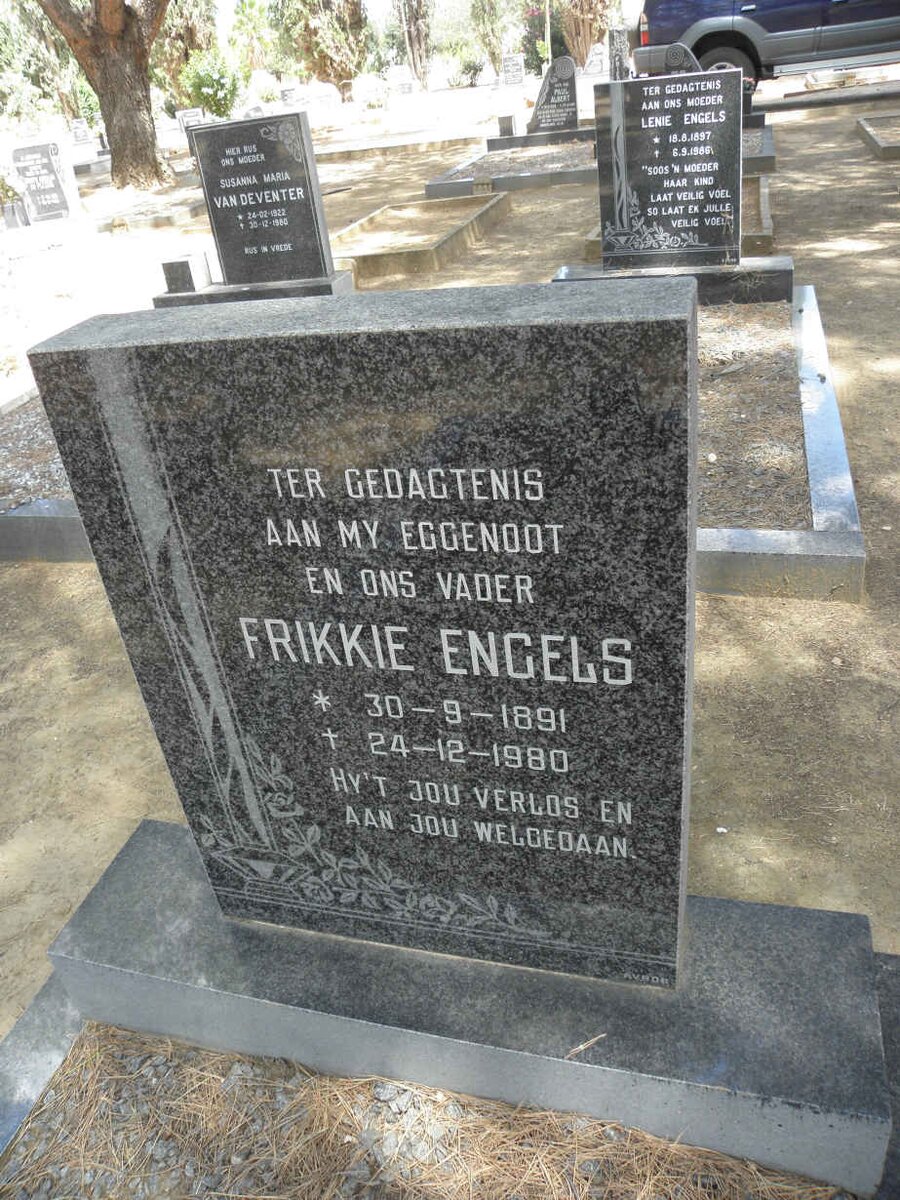 ENGELS Frikkie 1891-1980