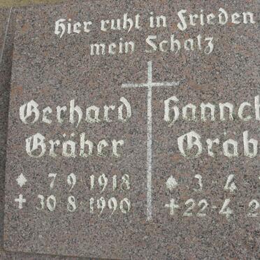 GRÄBER Gerhard 1918-1990 &amp; Hannchen 1921-2006