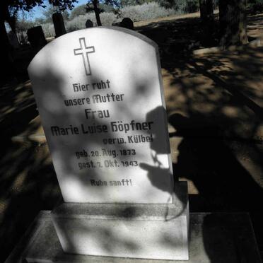 HÖPFNER Marie Luise nee KÜLBEL 1873-1943