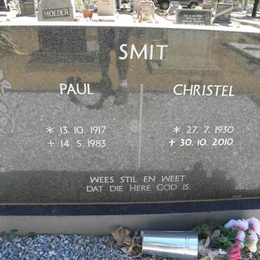SMIT Paul 1917-1983 &amp; Christel 1930-2010
