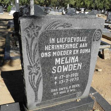 SOWDEN Melina 1901-1970