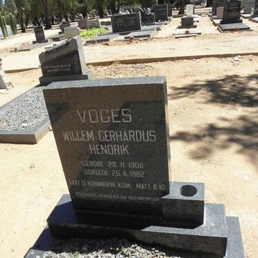 VOGES Willem Gerhardus 1908-1982