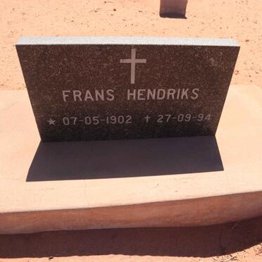 HENDRIKS Frans 1902-1994