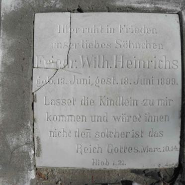 HEINRICHS Friedr. Wilh. 1899-1899