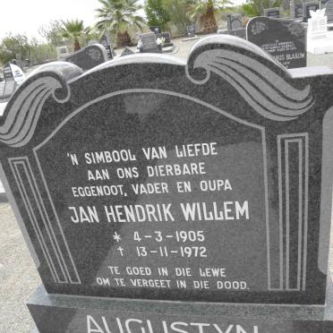 AUGUSTYN Jan Hendrik Willem 1905-1972